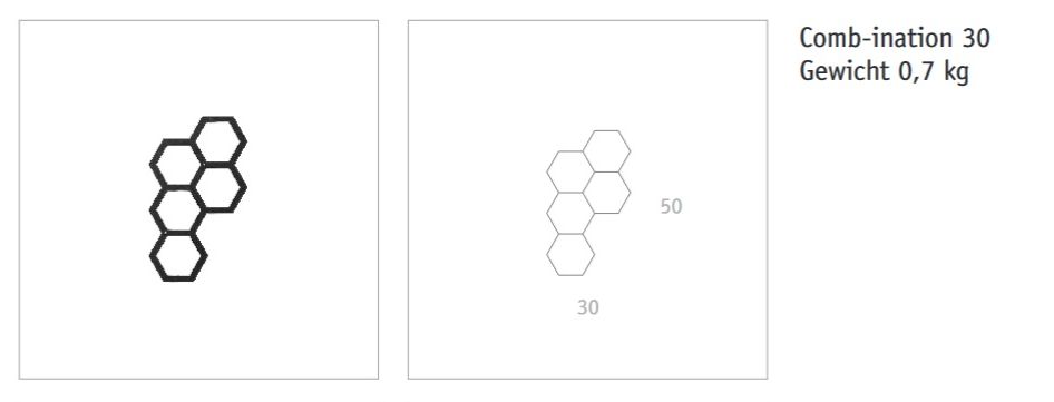 rankgitter-wabenform-combination-30x50cm