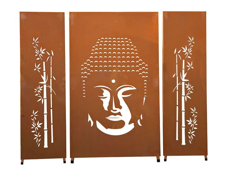 buddha-sichtschutz-garten-trennwand-corten-metall-rostig-fernstlich-frei