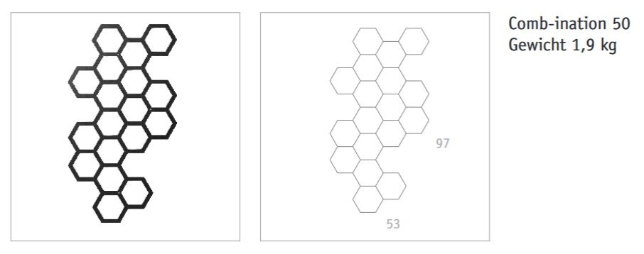 rankgitter-wabenform-combination-53x97cm
