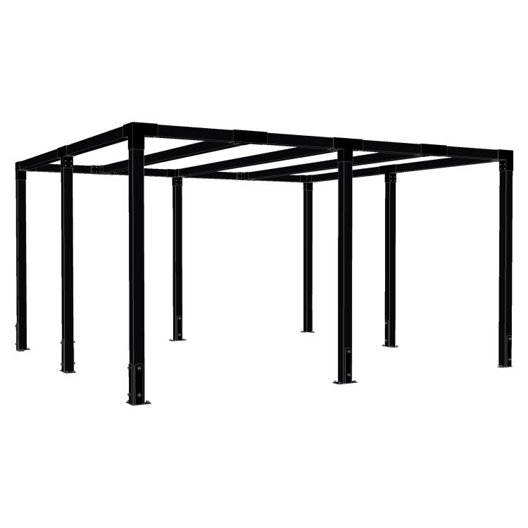 modern-holz-pergola-schwarz-kubisch-4x4m-komplett-bausatz