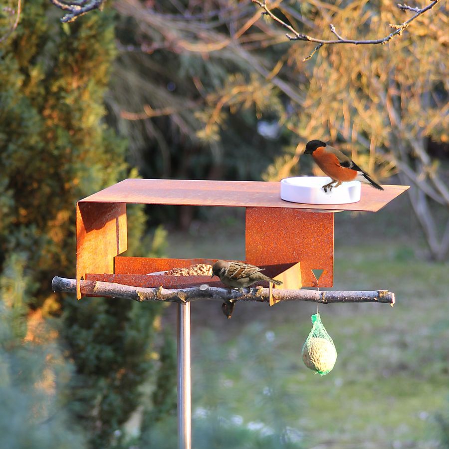 modernes-vogelhaus-cortenstahl-mit-stnder-und-vogeltrnke4