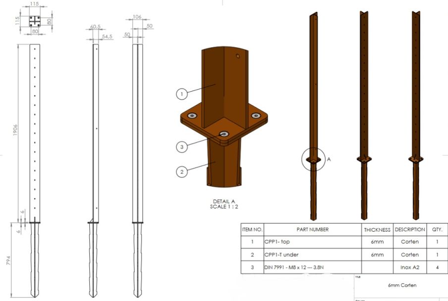 befestigungsstange-corten-sichtschutz